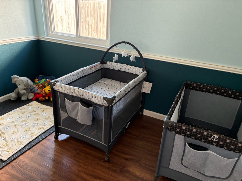 Following Safe Sleep rules.